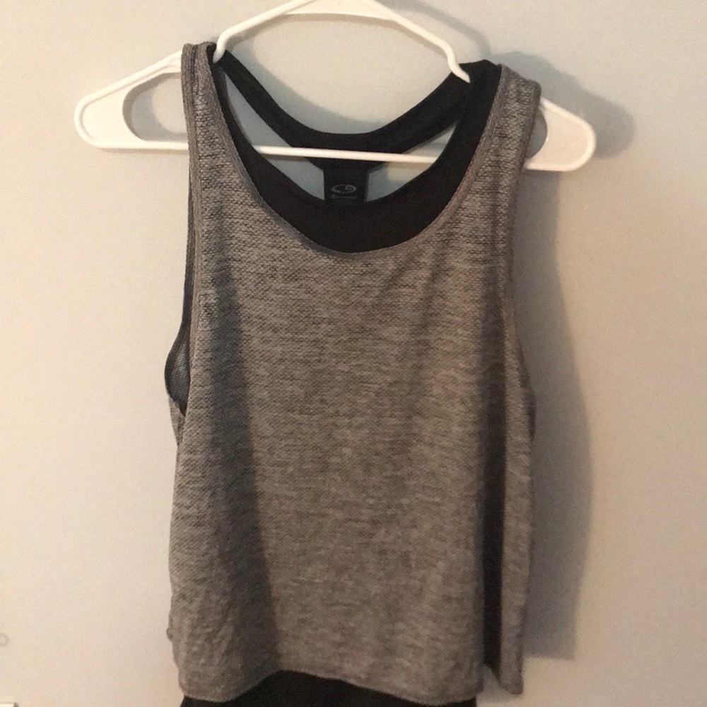 Two layered workout top